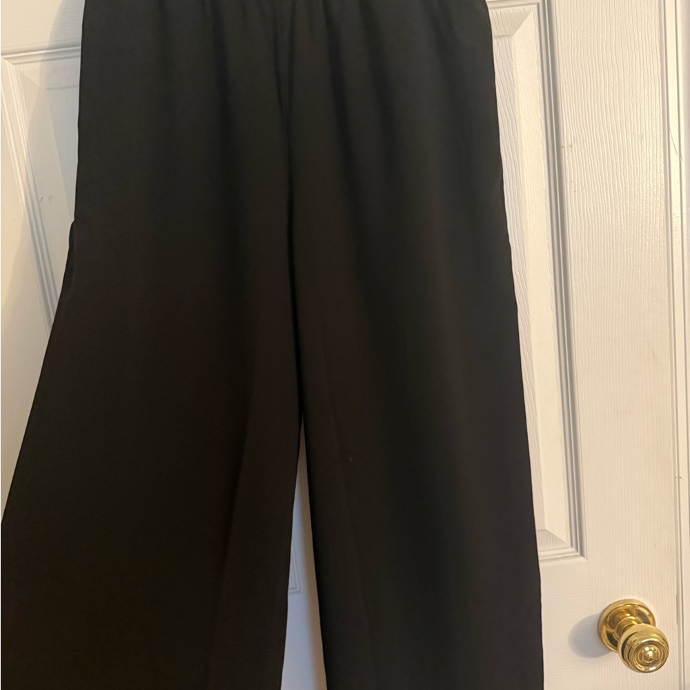 Black Wide-Leg Pants